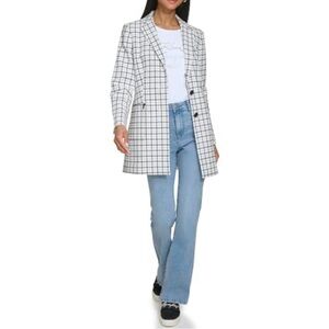 Karl Lagerfeld Black and White Checkered Jacket